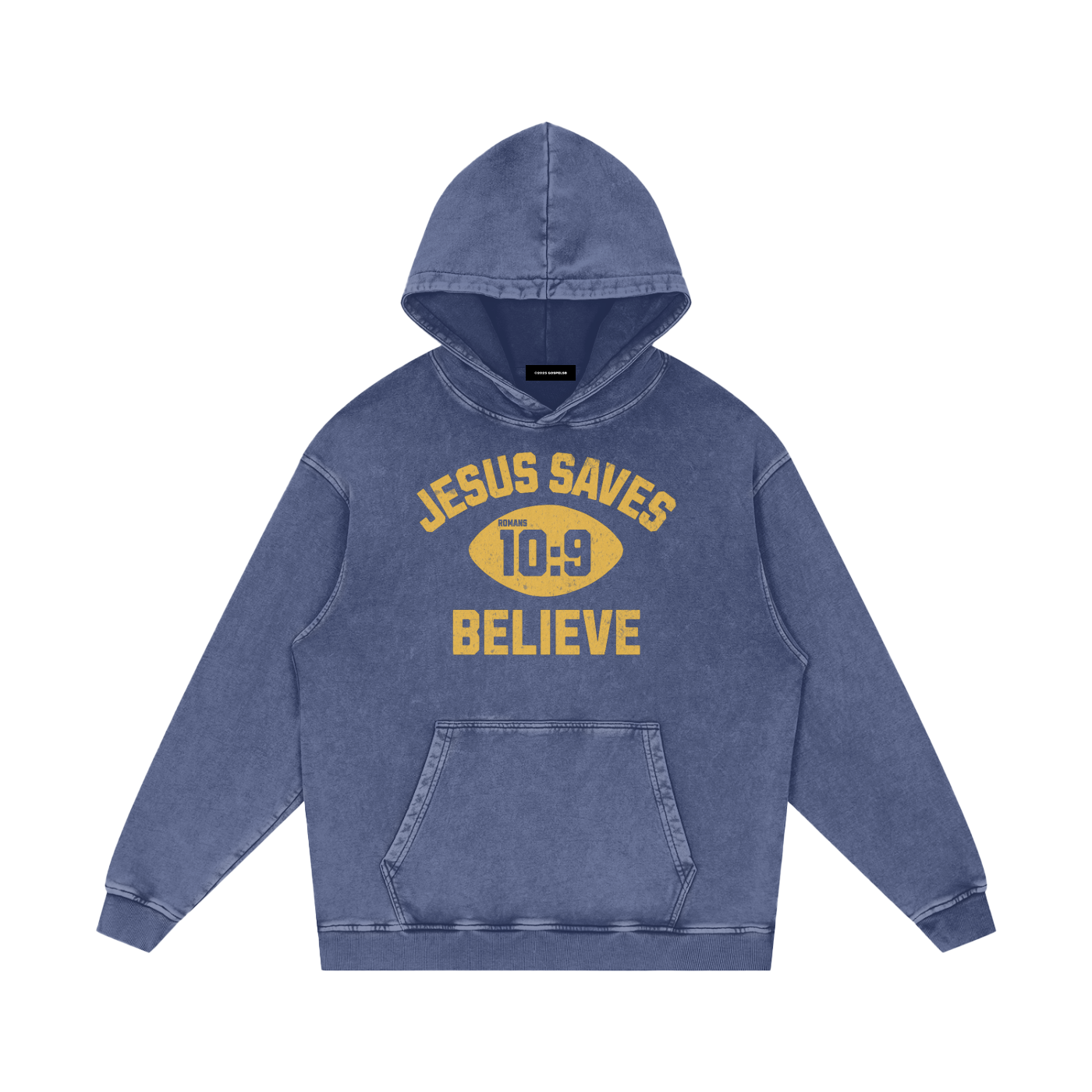 "Jesus Saves"  Snow Washed Hoodie