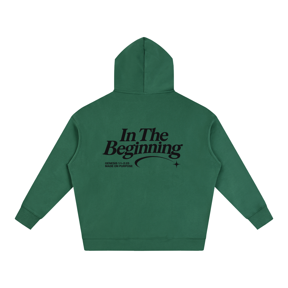 Creation Christian hoodie, Genesis 1 print, view 4