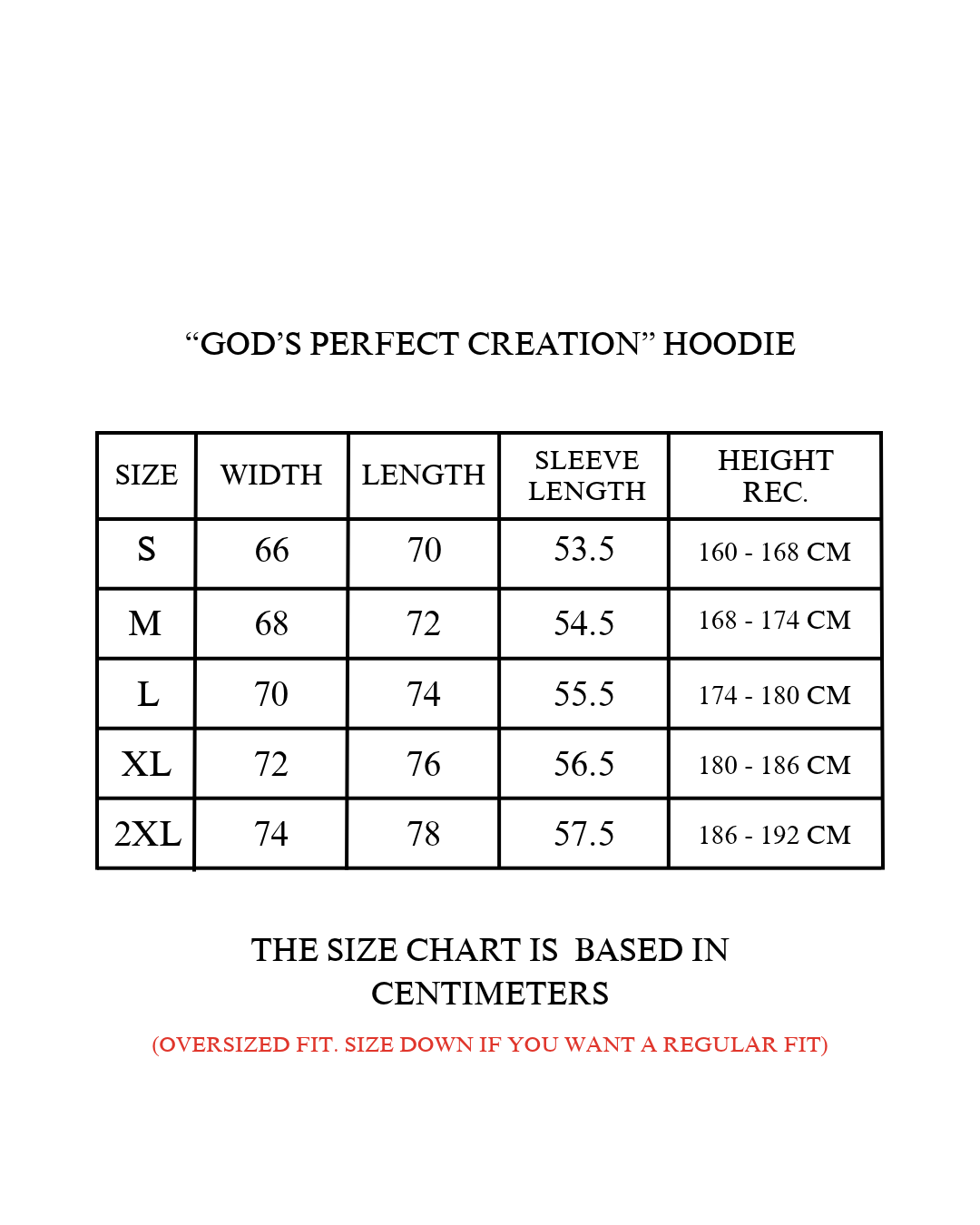 “God’s Perfect Creation” Hoodie Vol. 2