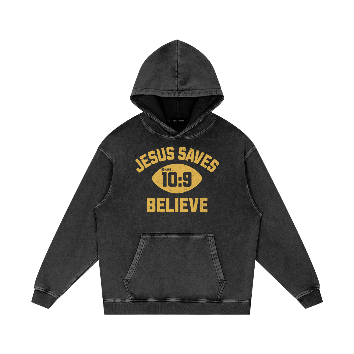"Jesus Saves"  Snow Washed Hoodie