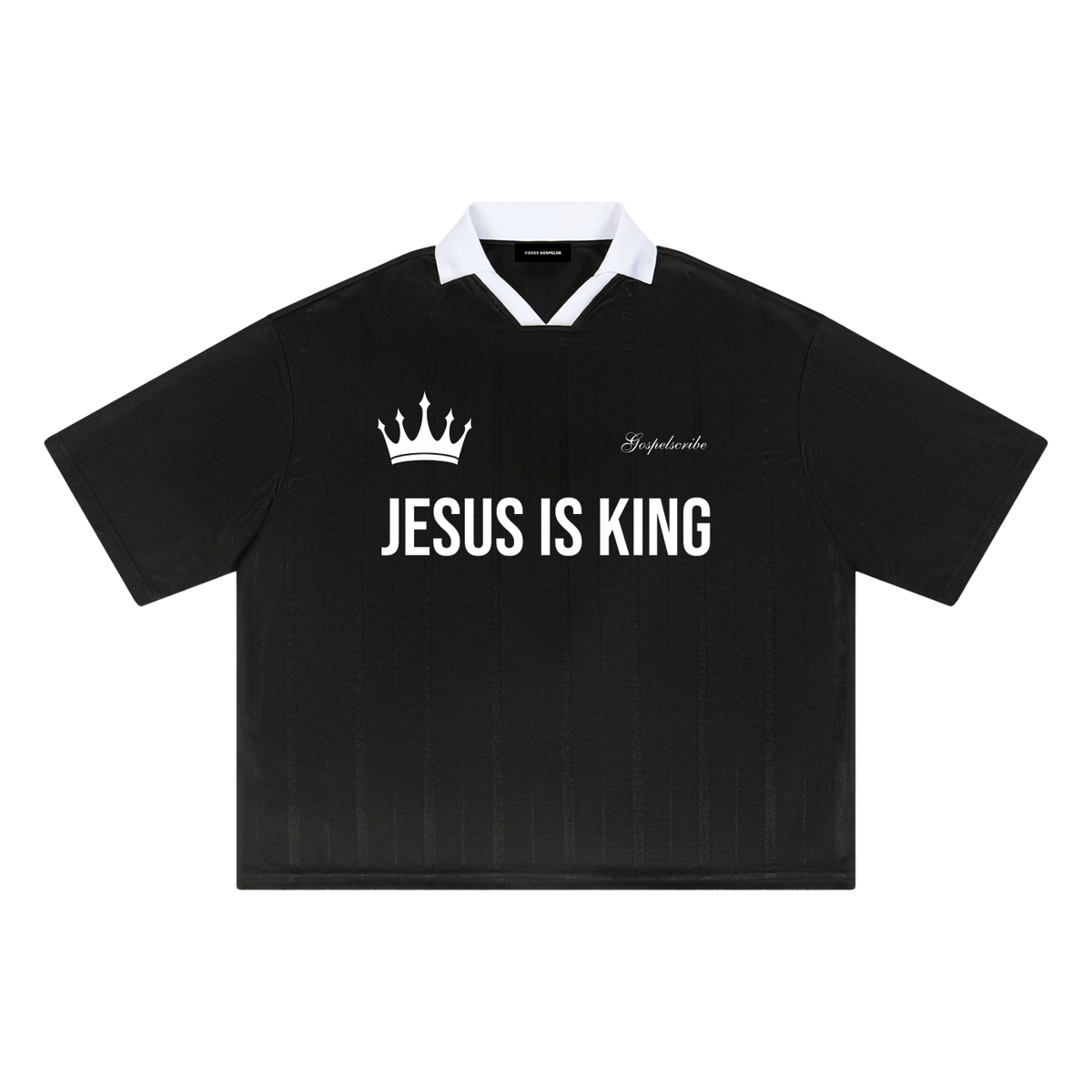 "JESUS IS KING" BLACK JERSEY