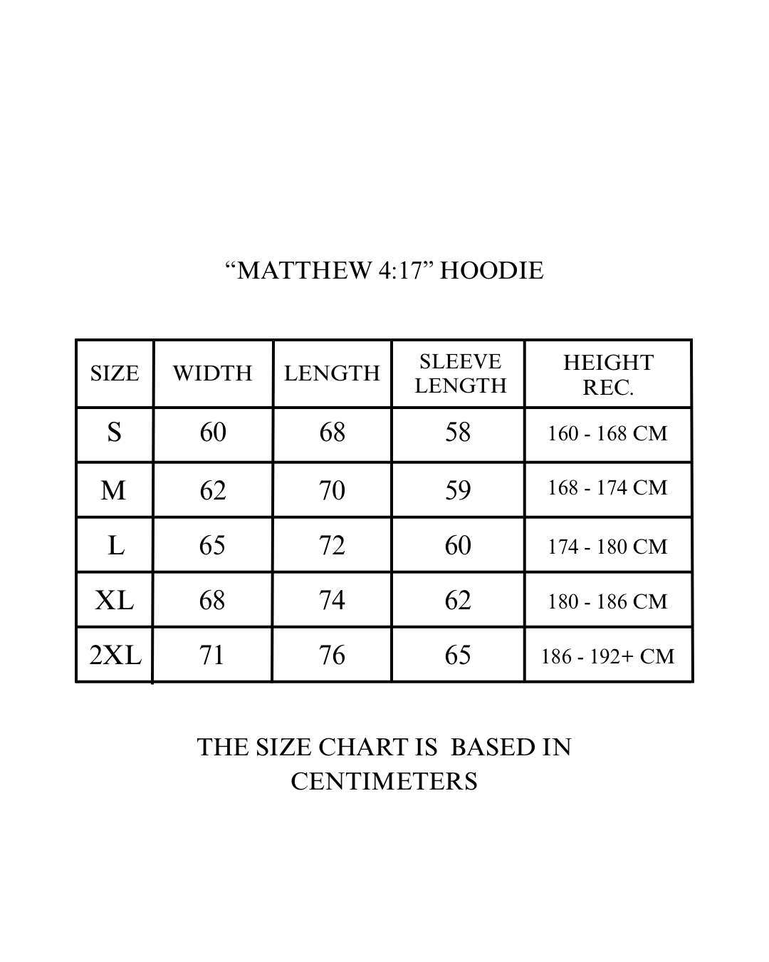 “Matthew 4:17” Black Hoodie