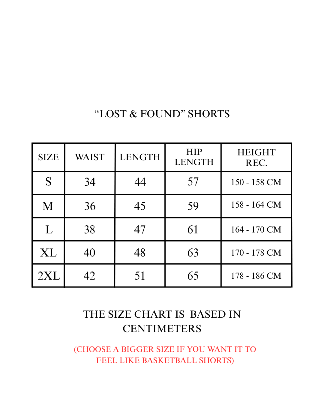 "Lost & Found" Shorts