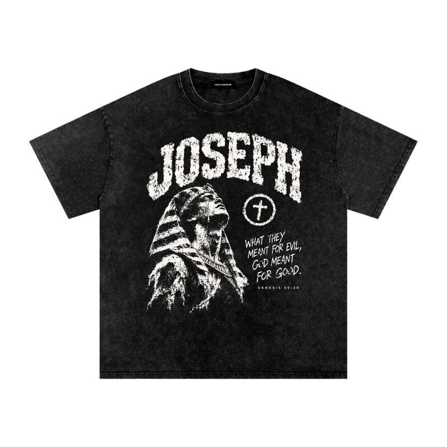 Joseph Christian t-shirt by Gospelscribe, snow washed, What they meant for evil God meant for good, Genesis 50:20
