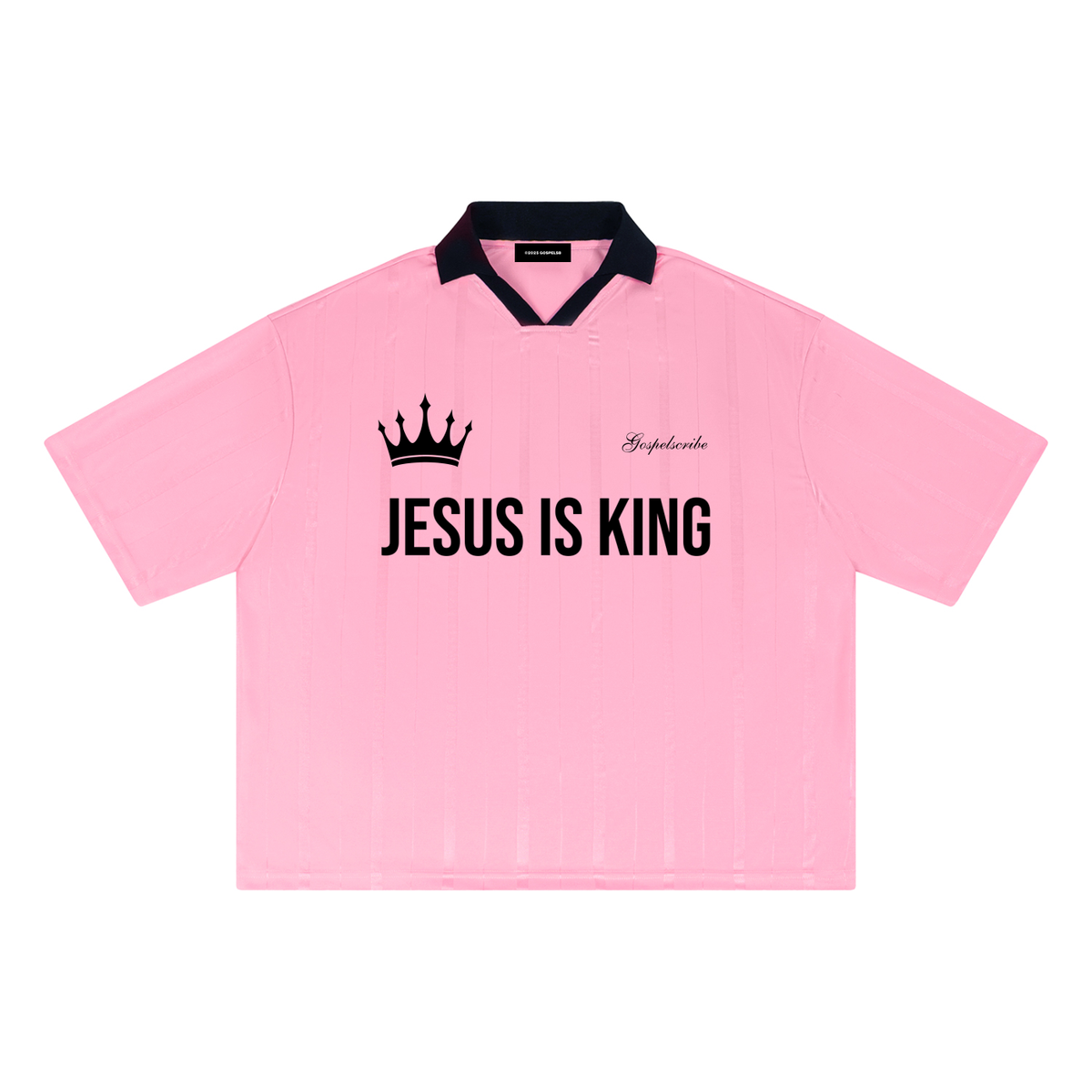 "JESUS IS KING" PINK JERSEY