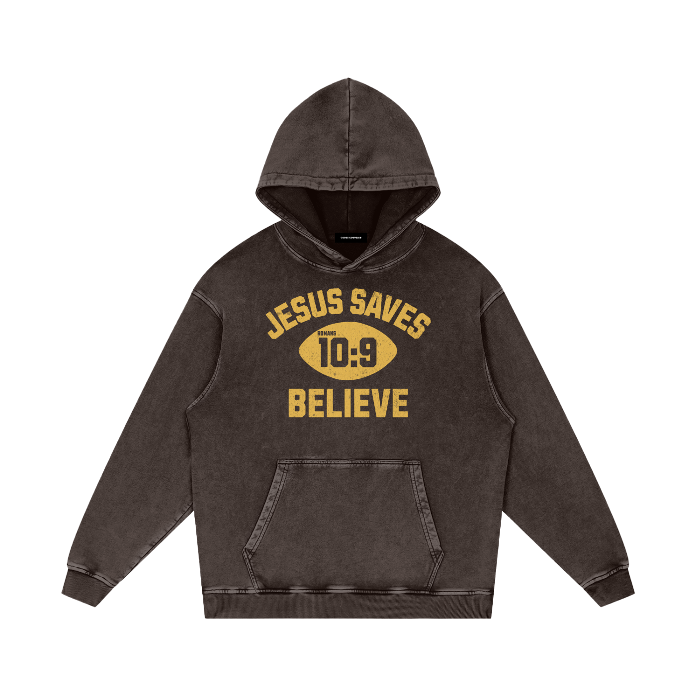"Jesus Saves"  Snow Washed Hoodie