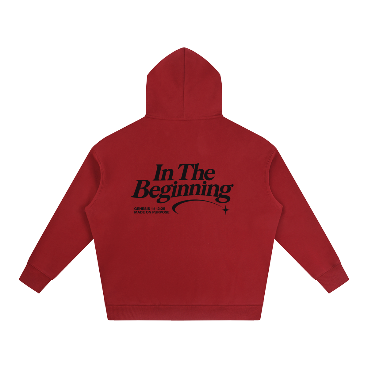 Creation Christian hoodie, Genesis 1 print, view 6